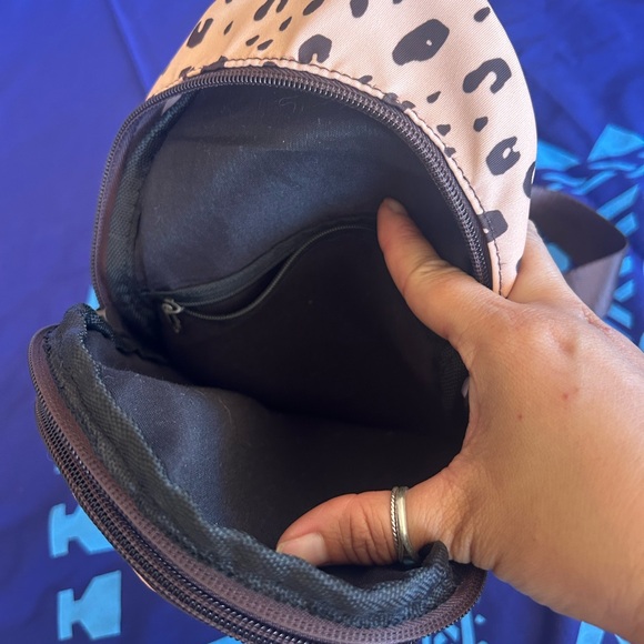 Fighting Eel Tan and Black Patterned Crossbody Bag - Picture 5 of 12